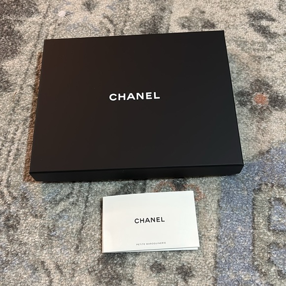 Chanel Maroon Sheer Silk Scarf - Picture 5 of 5